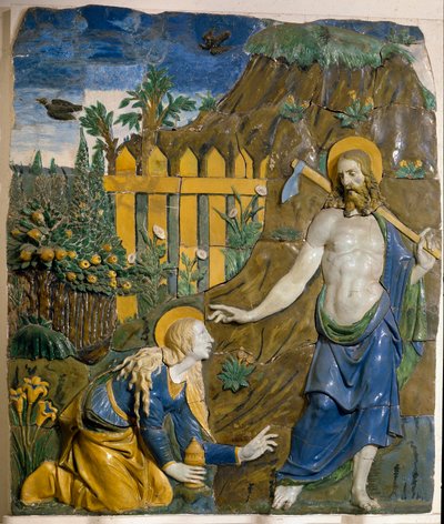 Noli Me Tangere. Relief en céramique par Giovanni della Robbia (1469-1529) Florence, Museo Nazionale del Bargello - Giovanni della Robbia