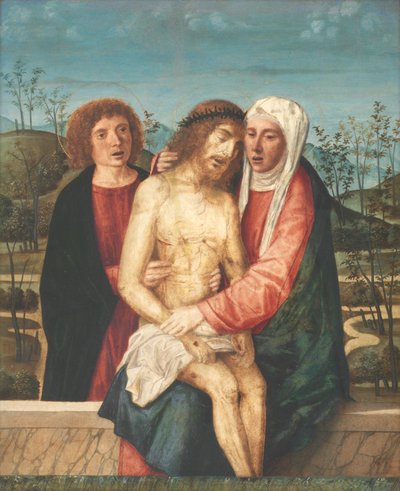 Pietà avec la Vierge et Saint Jean - Giovanni di Niccolo Mansueti