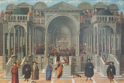 La dispute dans le temple de Jésus parmi les docteurs - Giovanni di Niccolo Mansueti
