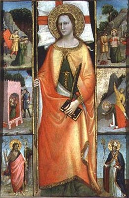 Sainte Réparate, avec scènes de martyre et SS. Jean-Baptiste et Nicolas - Giovanni di Niccolo del Biondo