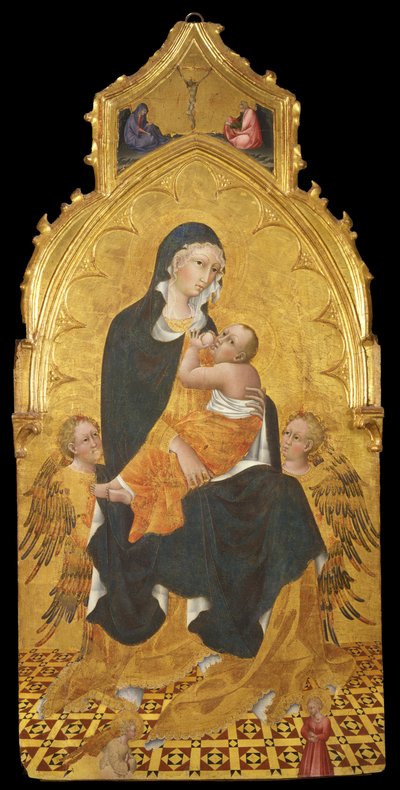 Madone avec enfant et anges. L