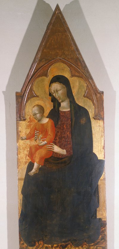 Madone avec Enfant (détail) - Giovanni di Paolo