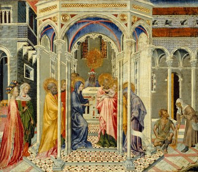 La Présentation du Christ au Temple, vers 1435 - Giovanni di Paolo di Grazia