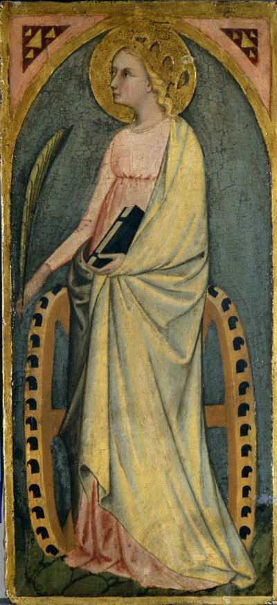 Sainte Catherine, v.1400 - Giovanni di Paolo di Grazia