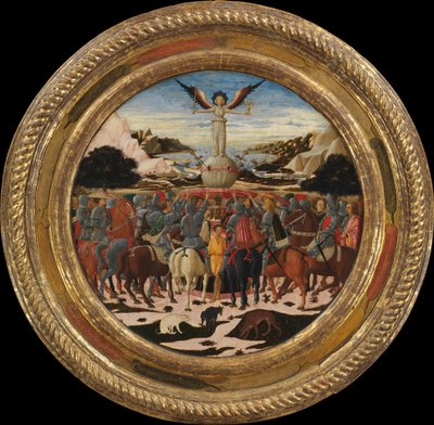 Triomphe de la renommée, un plateau de naissance de Laurent le Magnifique, c.1449 - Giovanni di Ser Giovanni Scheggia