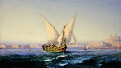 Au large du port de La Valette - Girolamo Gianni