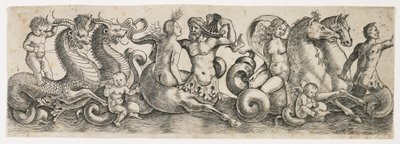 Frise avec tritons et nymphes, c. 1517 - Girolamo Mocetto