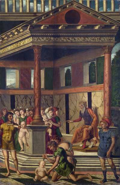 Le Massacre des Innocents avec Hérode - Girolamo Mocetto
