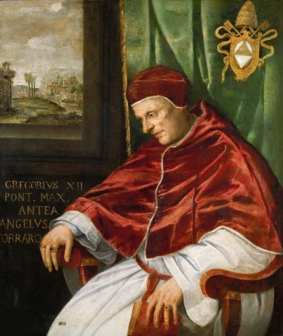Portrait du pape Grégoire XII - Girolamo Muziano