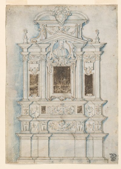 Conception pour un monument funéraire mural - Girolamo Rainaldi