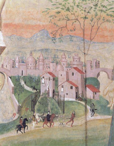 Vue de la ville de Prato (détail) - Girolamo Ristori