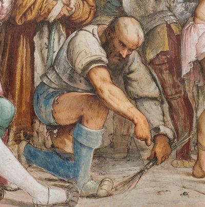 Avenue centrale, cinquième travée sud, Flagellation du Christ, Jérôme Romanino - Girolamo Romanino