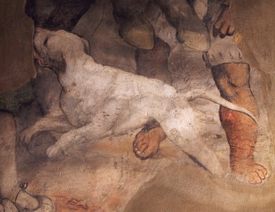 Figure de chien (détail) - Girolamo Romanino