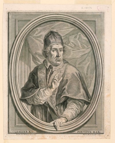 Portrait du pape Clément XI - Girolamo Rossi