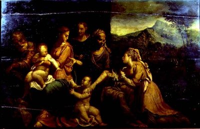 Mariage mystique de Sainte Catherine - Girolamo da (circle of) Carpi