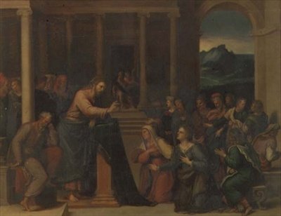 Le Christ dans la maison de Marie et Marthe - Girolamo da Carpi