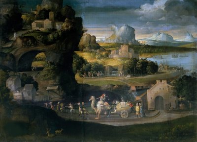 Paysage avec magiciens, c. 1525 - Girolamo da Carpi