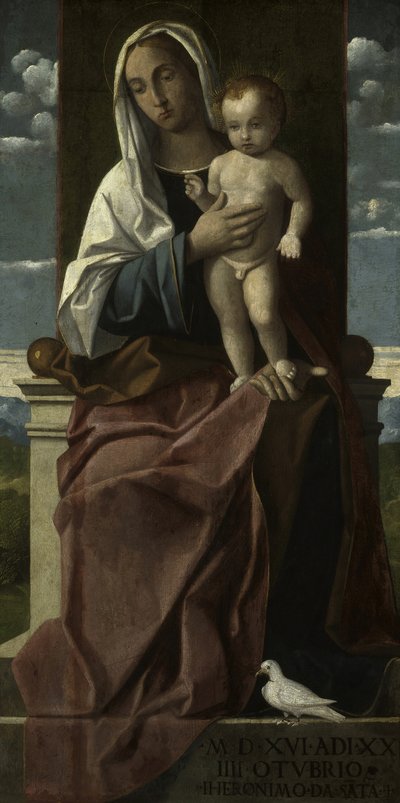 Vierge et Enfant en majesté, 1516 - Girolamo da Santacroce