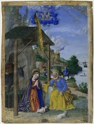 Miniature unique : La Nativité - Girolamo dai Libri