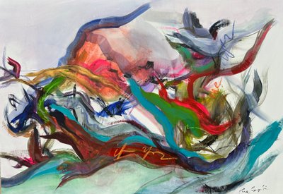 Sentiments enchevêtrés (peinture) - Gisela Gaffoglio