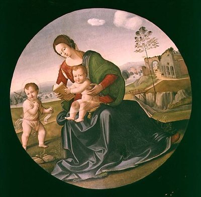 Madone et Enfant avec le petit Saint Jean-Baptiste - Giuliano Bugiardini