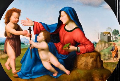 Madone et Enfant avec le jeune Saint Jean-Baptiste - Giuliano Bugiardini