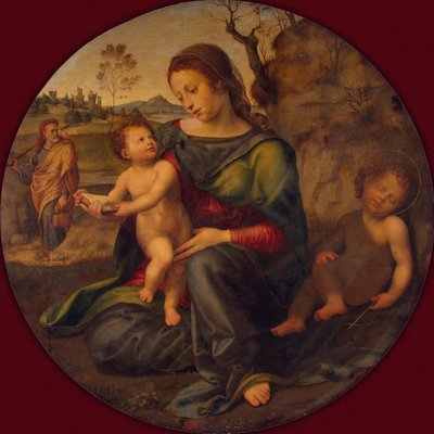 La Sainte Famille avec le jeune Jean-Baptiste, vers 1520 - Giuliano Bugiardini