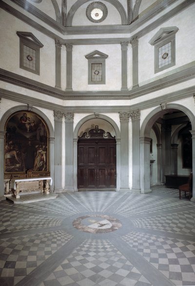 Vue de la sacristie octogonale construite sur le projet de Giuliano da Sangallo - Giuliano Giamberti da Sangallo