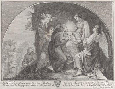 Adoration du Christ par Saint François - Giuliano Giampiccoli