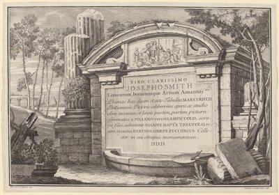 Ruines classiques dans un paysage: frontispice - Giuliano Giampiccoli and Giovanni Battista Tiepolo