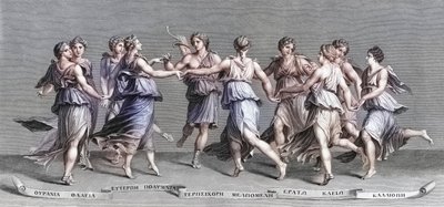 Apollon dansant avec ses neuf Muses olympiennes - Giulio (after) Romano