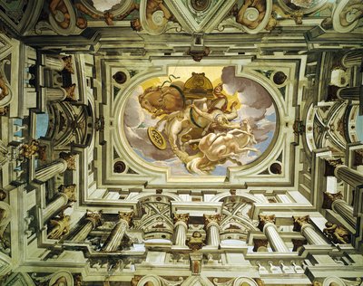 Cagnes (Alpes-Maritimes) : plafond de la salle de l