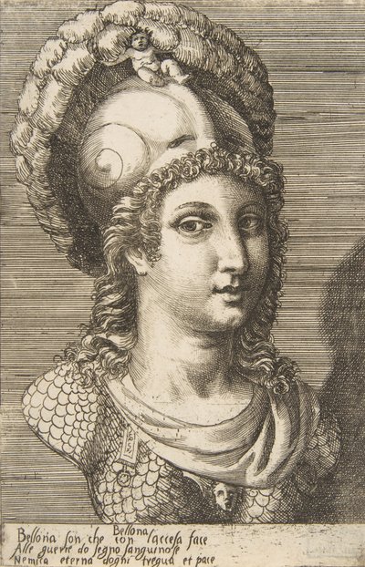 Buste de Bellone, vers 1531-76 - Giulio Bonasone