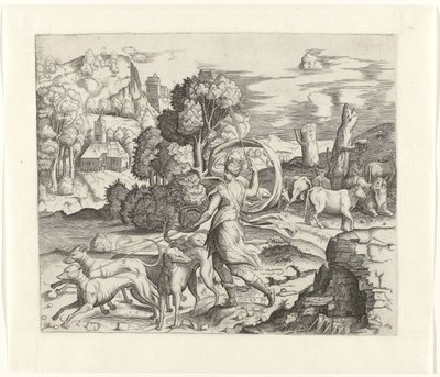 Diane à la chasse - Giulio Bonasone
