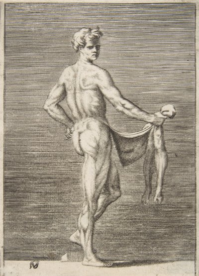 Homme écorché vu de dos, 1531-76 - Giulio Bonasone