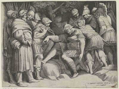 Scipion blessé - Giulio Bonasone