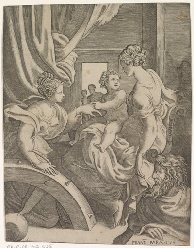 Mariage mystique de sainte Catherine - Giulio Bonasone