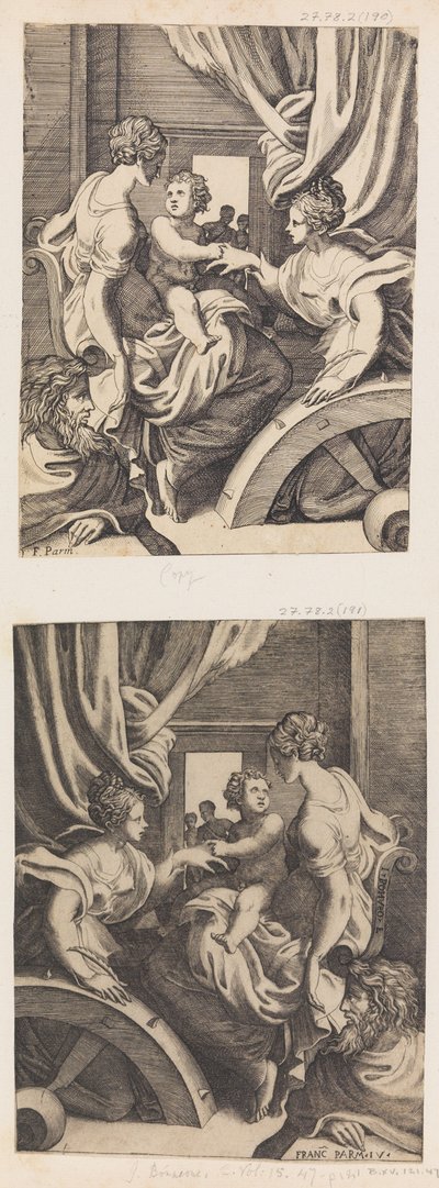 Le Mariage mystique de Sainte Catherine - Giulio Bonasone