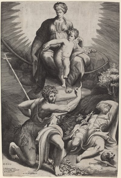 La Vision de Saint Jérôme - Giulio Bonasone