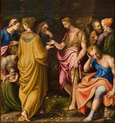Chapelle de Notre-Dame du Peuple, Première travée côté sud, Julius Camps, Prédication de Jean-Baptiste 1569 - Giulio Campi