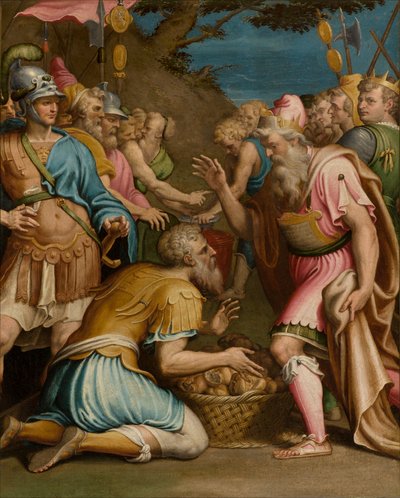 Chapelle du Saint-Sacrement, deuxième travée côté sud, Sacrifice de Melchisédech (1569) - Giulio Campi