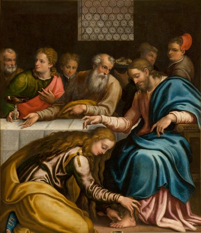 Chapelle du Saint-Sacrement, Dîner chez Simon (1569) - Giulio Campi