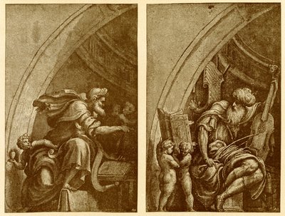 Dessins pour la fresque à S. Sigismondo Cremona - Giulio Campi