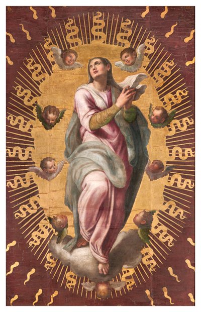 Sacristie des chanoines, Giulio Campi 1568, Bannière de l