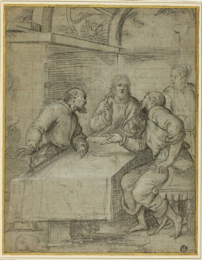 Étude pour le Souper à Emmaüs - Giulio Campi