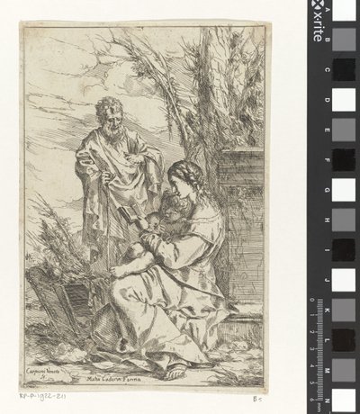 Repos pendant la fuite en Égypte - Giulio Carpioni (I)