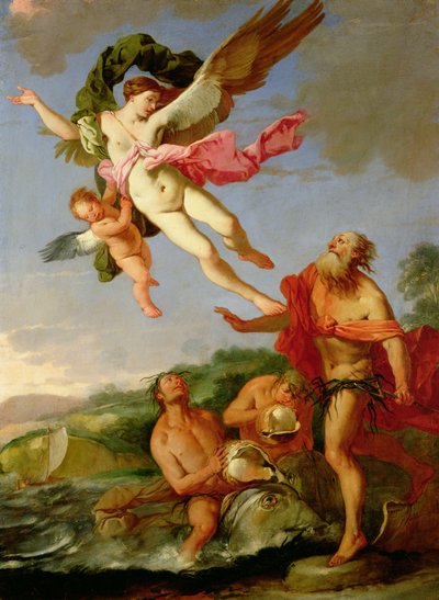 Neptune poursuivant Coronis, 1665-70 - Giulio Carpioni