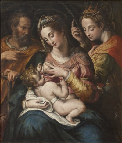 La Sainte Famille et Sainte Catherine - Giulio Cesare Procaccini