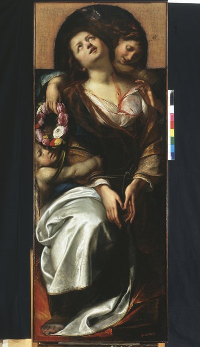 St. Cécile avec deux anges - Giulio Cesare Procaccini