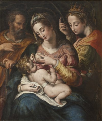 La Sainte Famille avec Sainte Catherine, vers 1600 - Giulio Cesare Procaccini